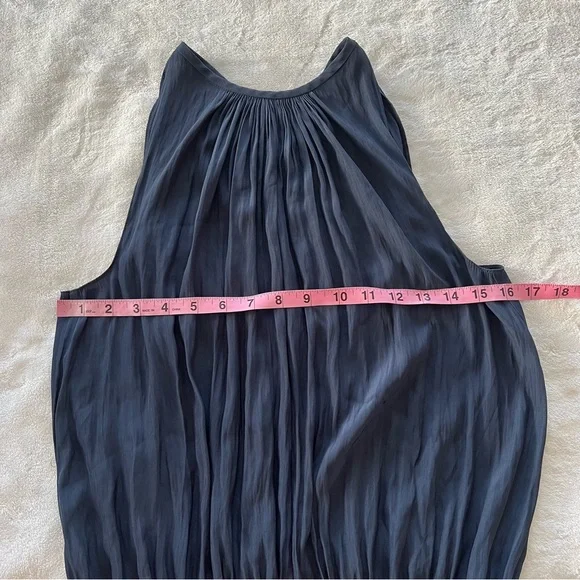 Ramy Brook Audrey Smocked Midi Dress in Navy - Picture 8 of 10